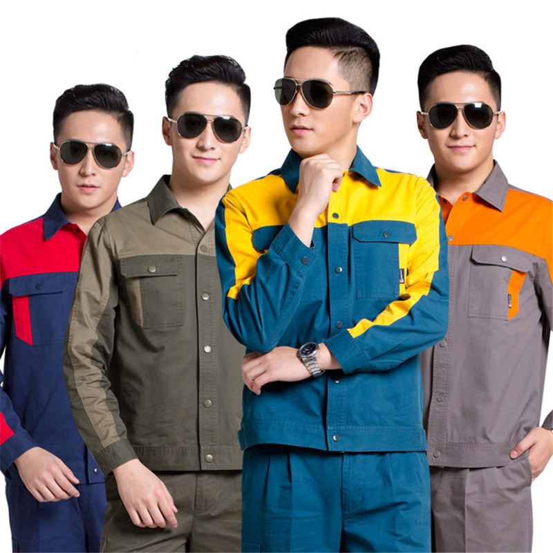 邦安1304高檔春夏季全棉長(cháng)袖工作服 男女時(shí)尚拼色工裝工服 邦安1304高檔春夏季全棉長(cháng)袖工作服 男女時(shí)尚拼色工裝工服